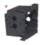 BET6288610 / Geräteeinbaudose 1-fach 71x76x51, PA, eisengrau, RAL 7011 / EAN 4012195148678