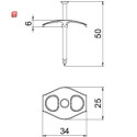 BET2222841 / Nagel-Fix 3,5x50mm, PP, transparent / EAN...