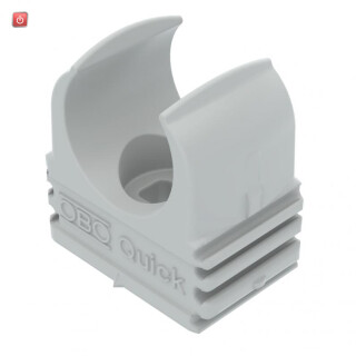 BET2149028 / Quick-Schelle M40, PP, lichtgrau, RAL 7035 / EAN 4012195584292