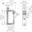 BET2205416 / Grip-Sammelhalterung 40x NYM3x1,5, PP,...