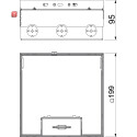 BET7427200 / Bodentank komplett 3fach VDE-Steckdose, A2,...