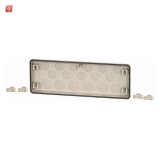 EATON / 017236 / Flansch, Vorpr„gung 5xM25, 6xM25/16, 6xM32/20, HxBxT=116x329x23mm FL4-3 / EAN4015080172369