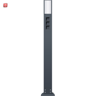 GIR135328 / E-Säule Licht + 3x Leereinheit 1600 mm Gira Energiesäule Anthrazit / EAN 4010337353287