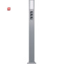 GIR135326 / E-Säule Licht + 3x Leereinheit 1600 mm Gira Energiesäule F Alu / EAN 4010337353263