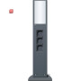 GIR134928 / E-Säule Licht + 3x Leereinheit 769 mm Gira Energiesäule Anthrazit / EAN 4010337349280