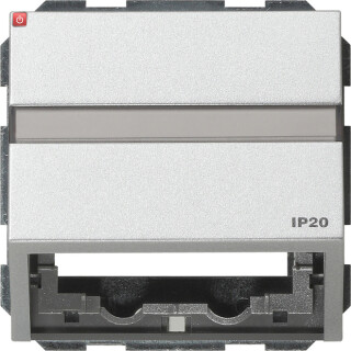 GIR87065 / Datenhaube Tragring + BSF Gira TX_44 F Alu / EAN 4010337870654
