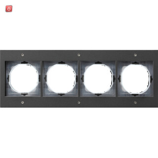 GIR21467 / Abdeckrahmen 4f Gira TX_44 (WG UP) Anthrazit / EAN 4010337214670