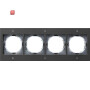 GIR21467 / Abdeckrahmen 4f Gira TX_44 (WG UP) Anthrazit / EAN 4010337214670