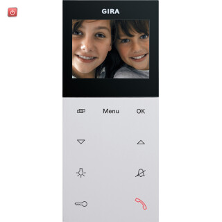 GIR123927 / Wohnungsstation Video AP Plus System 55 Reinweiß m / EAN 4010337016243