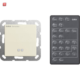 GIR236601 / Sensotec + Fernbedienung System 55 Cremeweiß / EAN 4010337014584