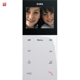 GIR123903 / Wohnungsstation Video AP Plus System 55 Reinweiß / EAN 4010337016236