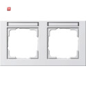 GIR109222 / Abdeckrahmen 2f waager. BSF Gira E2...