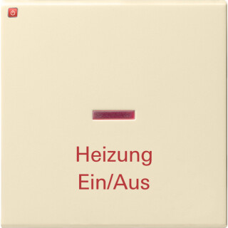 GIR67801 / Wippe Kontrollf. + Heizung Ein/Aus System 55 Cremeweiß / EAN 4010337678014