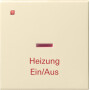 GIR67801 / Wippe Kontrollf. + Heizung Ein/Aus System 55 Cremeweiß / EAN 4010337678014