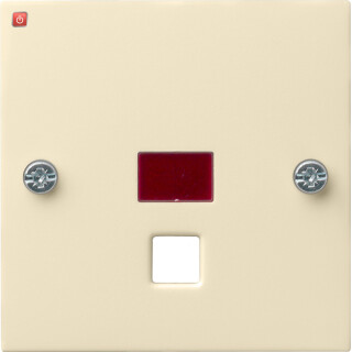 GIR63801 / Abd. Kontrollf. groß Zugschalter/-taster System 55 Cremeweiß / EAN 4010337638018