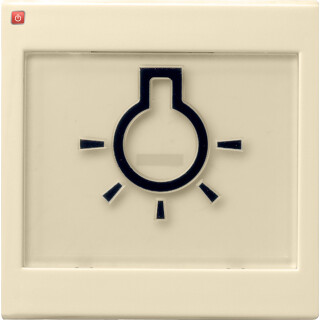GIR21601 / Wippe BSF + Symb. Licht groß tastbar System 55 Cremeweiß / EAN 4010337216018