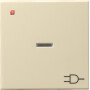 GIR20901 / Wippe Kontrollf. + Symb. Steckd. System 55 Cremeweiß / EAN 4010337209010