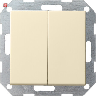 GIR12501 / Tastschalter Serien System 55 Cremeweiß / EAN 4010337125013