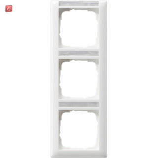 GIR110303 / Abdeckrahmen 3f senkr. BSF Standard 55 Reinweiß / EAN 4010337103035