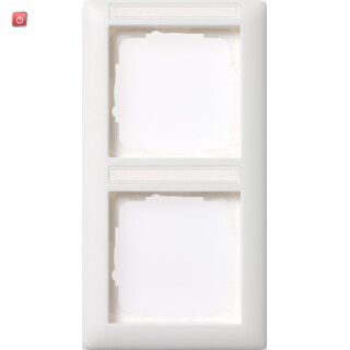 GIR110203 / Abdeckrahmen 2f senkr. BSF Standard 55 Reinweiß / EAN 4010337102038