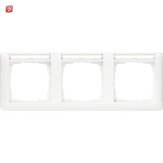 GIR109303 / Abdeckrahmen 3f waager. BSF Standard 55 Reinweiß / EAN 4010337093039