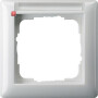 GIR109103 / Rahmen einfach mit Schriftfeld , Standard 55 reinweiss glänzend / EAN 4010337091035