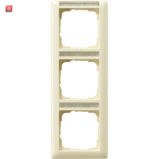 GIR110301 / Abdeckrahmen 3f senkr. BSF Standard 55 Cremeweiß / EAN 4010337103011