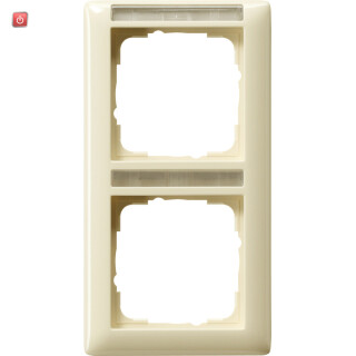 GIR110201 / Abdeckrahmen 2f senkr. BSF Standard 55 Cremeweiß / EAN 4010337102014