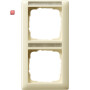 GIR110201 / Abdeckrahmen 2f senkr. BSF Standard 55 Cremeweiß / EAN 4010337102014