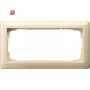 GIR100201 / Rahmen 2-fach ohne Mittelsteg , Standard 55 cremeweiss / EAN 4010337002017
