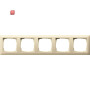 GIR21501 / Abdeckrahmen 5f Standard 55 Cremeweiß / EAN 4010337215011