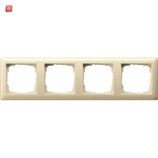 GIR21401 / Abdeckrahmen 4f Standard 55 Cremeweiß / EAN 4010337214014