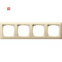 GIR21401 / Abdeckrahmen 4f Standard 55 Cremeweiß / EAN 4010337214014