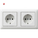 GIR79303 / SCHUKO 2f verdr. + Rahmen Standard 55...