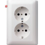 GIR78303 / Steckdose, weiß, Unterputz UP, 2 Fach, IP20 / EAN 4010337783039