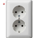 GIR78003 / Steckdose, weiß, Unterputz UP, 2 Fach,...