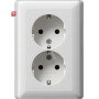 GIR78003 / Steckdose, weiß, Unterputz UP, 2 Fach, IP20 / EAN 4010337780038
