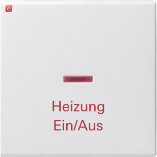 GIR67803 / Wippe Kontrollf. + Heizung Ein/Aus System 55 Reinweiß / EAN 4010337678038