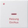 GIR67803 / Wippe Kontrollf. + Heizung Ein/Aus System 55 Reinweiß / EAN 4010337678038