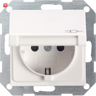 GIR45403 / Steckdose, weiß, Unterputz UP, 1 Fach, IP20 / EAN 4010337454038
