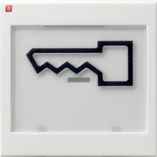 GIR21803 / Wippe BSF + Symb. Tür groß tastbar System 55 Reinweiß / EAN 4010337218036