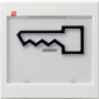 GIR21803 / Wippe BSF + Symb. Tür groß tastbar System 55 Reinweiß / EAN 4010337218036