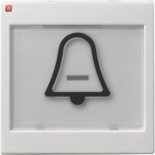GIR21703 / Wippe BSF + Symb. Klingel groß tastbar System 55 Reinweiß / EAN 4010337217039