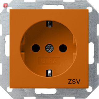 GIR45602 / Steckdose, orange, Unterputz UP, 1 Fach, IP20 / EAN 4010337456025
