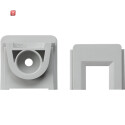 GIR830 / Adapter Ltg.einf. Kanal 15 x 15 mm WG AP Grau /...