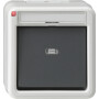 GIR15230 / Wipptaster Schließer sMK BSF WG AP Grau / EAN 4010337152309