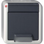 GIR44030 / Steckdose, grau, Aufputz AP, 1 Fach, IP44 / EAN 4010337440307