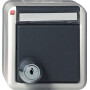 GIR44730 / Steckdose, grau, Aufputz AP, 1 Fach, IP44 / EAN 4010337447306