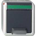 GIR17530 / Steckdose, grau, Aufputz AP, 1 Fach, IP44 /...