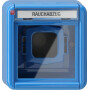 GIR20730 / Abd. BSF + Glasscheibe WG AP Blau / EAN 4010337207306